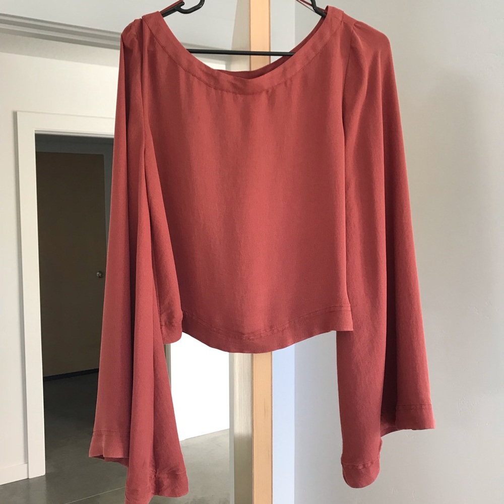 Free People Cropped Flowy Top